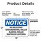 Signmission No Soliciting Skateboarding Roller Blading OSHA Notice Sign, Plastic, 18in W x 12in L, 2PK OS-2PACK-NS-P-1218-L-14845 - alternate 5